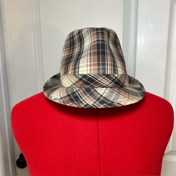 Trevero Other - Trevero Brown, Black, Tan, Plaid Fedora Hat Size Small